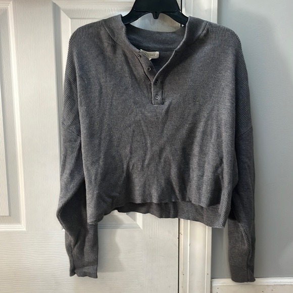 PacSun Sweaters - Pacsun 1/4 button grey sweater